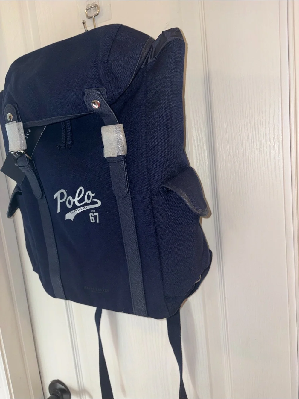 Polo by Ralph Lauren Navy Canvas 'Polo 67' Backpack
